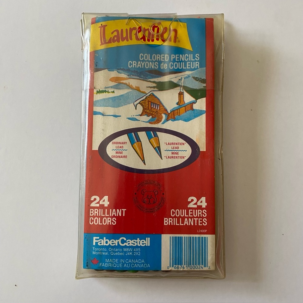 Vintage Laurentien Coloured Pencils Set of 24
